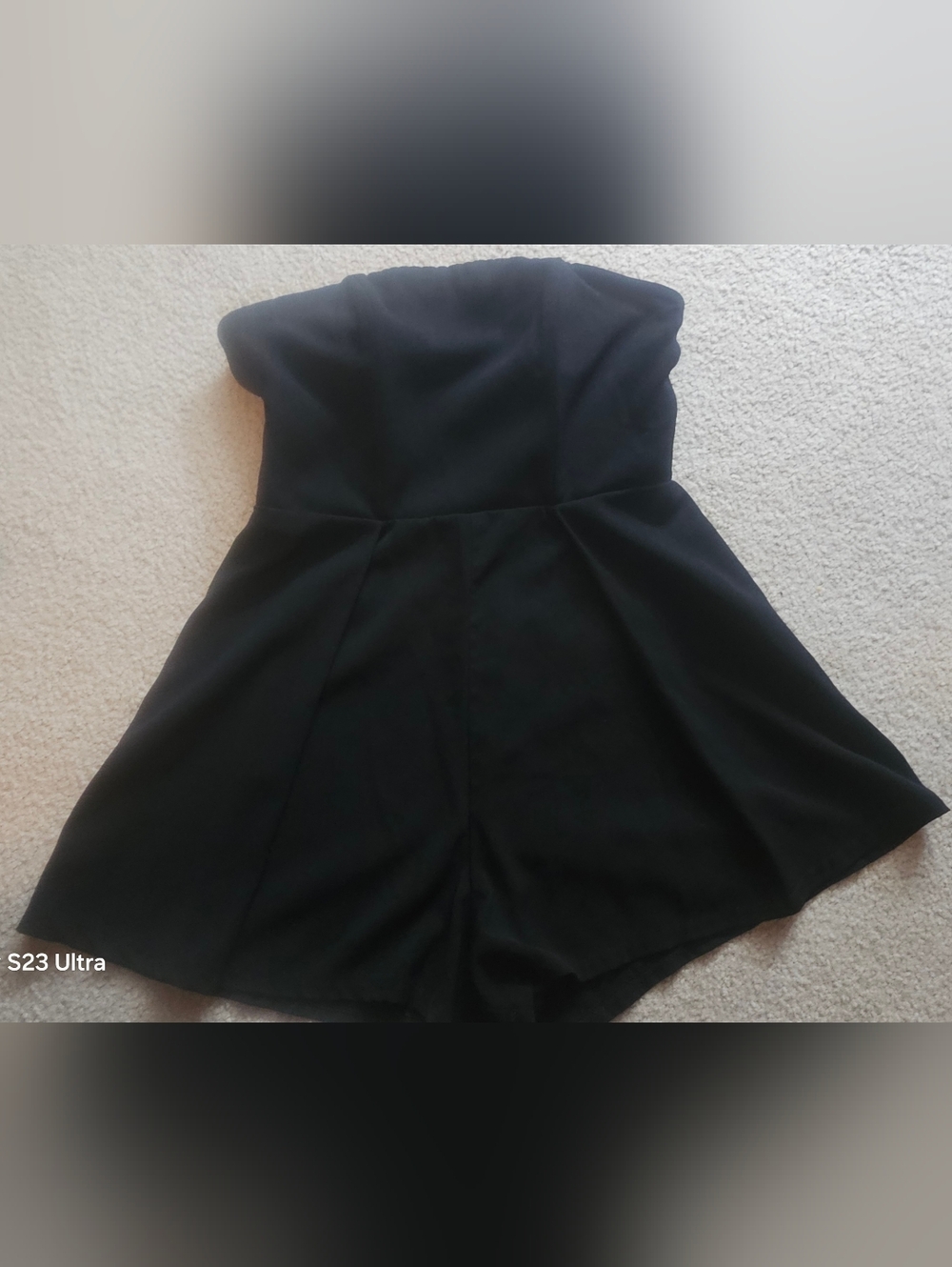 Vestique Strapless Black Smocked Romper Size Small - Picture 4 of 10